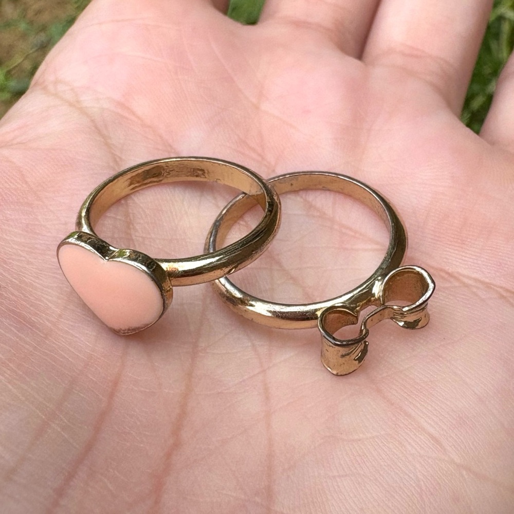 Heart + Bow Rings Set - Picture 4 of 4